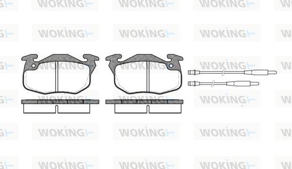 Woking P0923.44 - Гальмівні колодки, дискові гальма autocars.com.ua