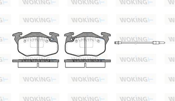 Woking P0923.96 - Гальмівні колодки, дискові гальма autocars.com.ua