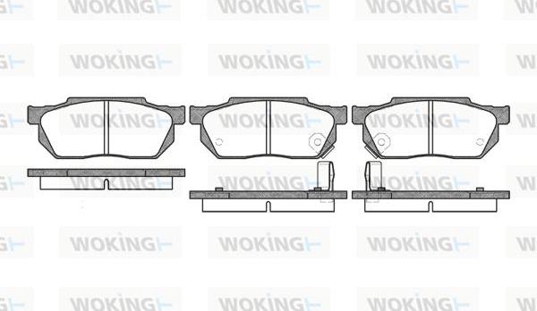 Woking P0933.02 - Гальмівні колодки, дискові гальма autocars.com.ua