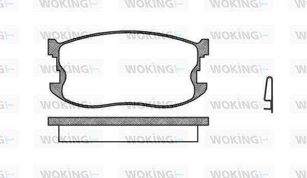 Woking P0983.04 - Гальмівні колодки, дискові гальма autocars.com.ua