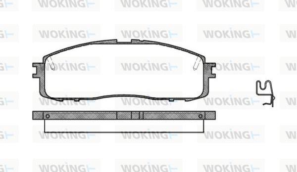 Woking P0993.34 - Гальмівні колодки, дискові гальма autocars.com.ua