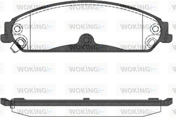 Woking P10283.04 - Гальмівні колодки, дискові гальма autocars.com.ua