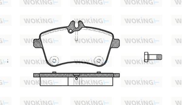 Woking P10303.00 - Гальмівні колодки, дискові гальма autocars.com.ua