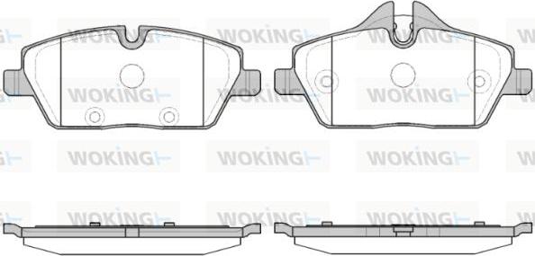 Woking P10313.30 - Тормозные колодки, дисковые, комплект avtokuzovplus.com.ua