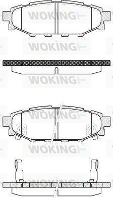 Woking P10363.22 - Тормозные колодки, дисковые, комплект autodnr.net