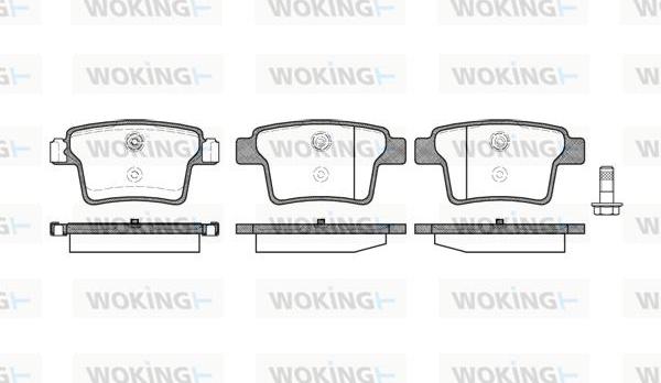 Woking P10493.10 - Гальмівні колодки, дискові гальма autocars.com.ua