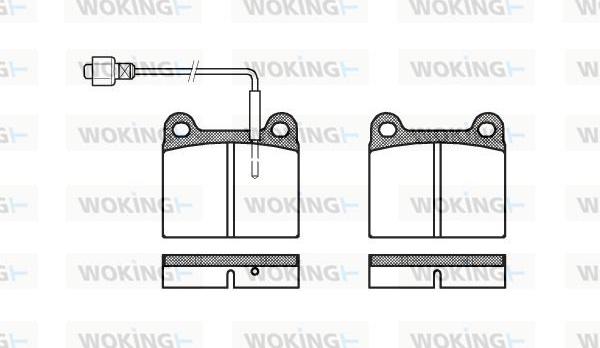 Woking P1063.02 - Тормозные колодки, дисковые, комплект avtokuzovplus.com.ua