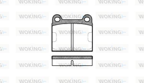 Woking P1063.60 - Гальмівні колодки, дискові гальма autocars.com.ua