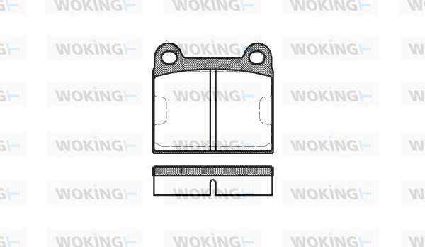 Woking P1063.60 - Тормозные колодки, дисковые, комплект avtokuzovplus.com.ua