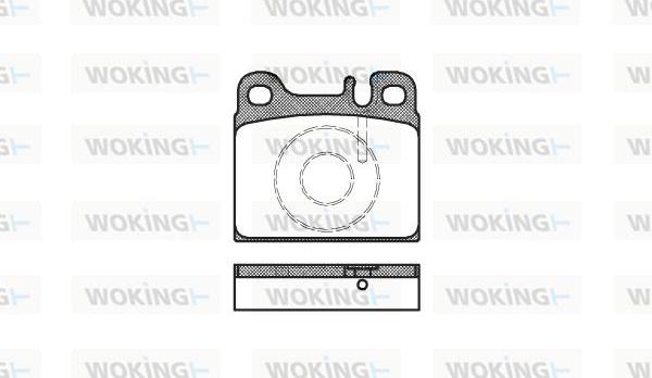 Woking P1063.88 - Гальмівні колодки, дискові гальма autocars.com.ua