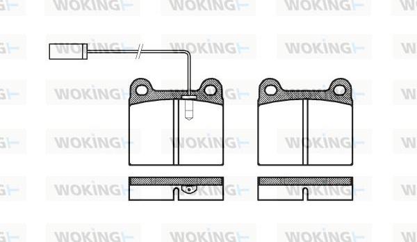 Woking P1063.91 - Гальмівні колодки, дискові гальма autocars.com.ua