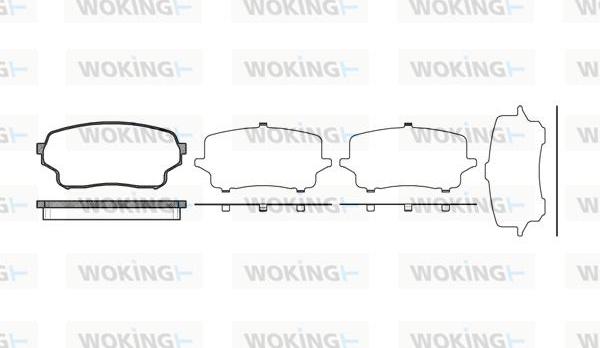Woking P10663.01 - Гальмівні колодки, дискові гальма autocars.com.ua