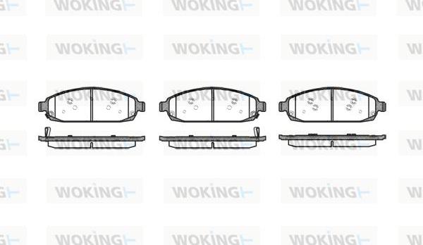 Woking P10733.02 - Гальмівні колодки, дискові гальма autocars.com.ua