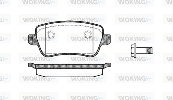 Woking P10783.00 - Тормозные колодки, дисковые, комплект avtokuzovplus.com.ua