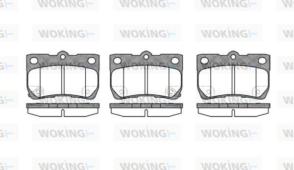 Woking P10813.02 - Гальмівні колодки, дискові гальма autocars.com.ua