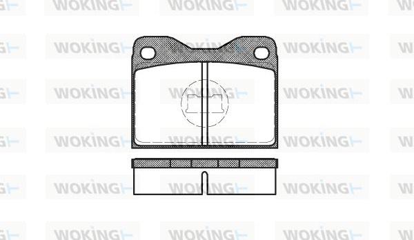 Woking P1083.30 - Тормозные колодки, дисковые, комплект avtokuzovplus.com.ua