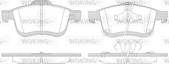 Woking P10833.42 - Гальмівні колодки, дискові гальма autocars.com.ua