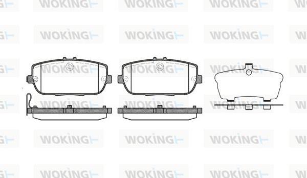 Woking P10903.01 - Тормозные колодки, дисковые, комплект avtokuzovplus.com.ua