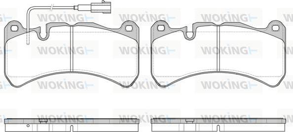 Woking P10923.11 - Тормозные колодки, дисковые, комплект avtokuzovplus.com.ua