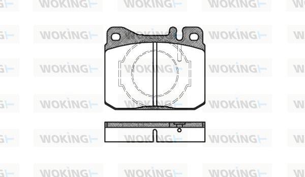 Woking P1103.40 - Тормозные колодки, дисковые, комплект autodnr.net