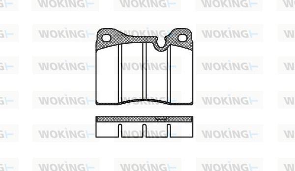 Woking P1113.20 - Тормозные колодки, дисковые, комплект autodnr.net