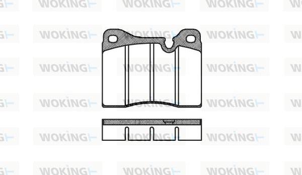 Woking P1113.30 - Тормозные колодки, дисковые, комплект autodnr.net