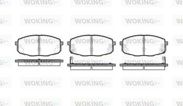 Woking P11383.02 - Гальмівні колодки, дискові гальма autocars.com.ua