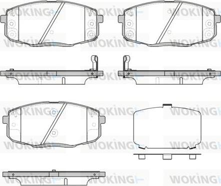Woking P11383.12 - Гальмівні колодки, дискові гальма autocars.com.ua
