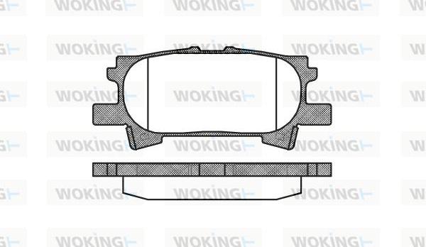 Woking P11403.00 - Тормозные колодки, дисковые, комплект avtokuzovplus.com.ua