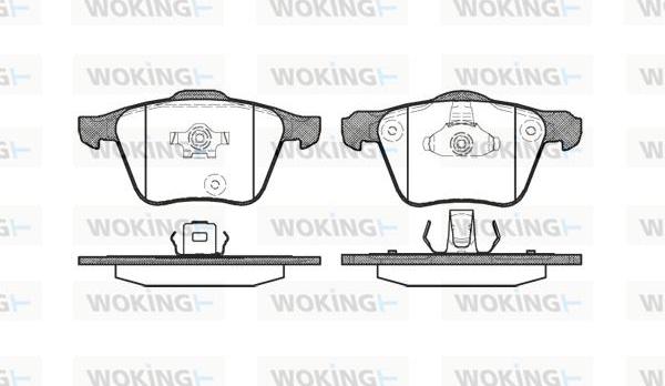 Woking P11433.00 - Гальмівні колодки, дискові гальма autocars.com.ua