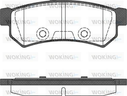 Woking P11483.10 - Гальмівні колодки, дискові гальма autocars.com.ua