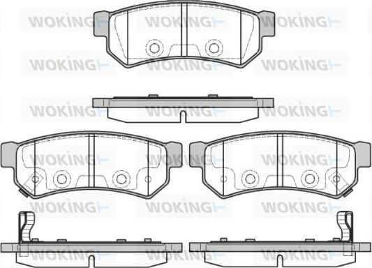 Woking P11483.12 - Гальмівні колодки, дискові гальма autocars.com.ua