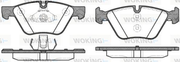 Woking P11523.30 - Гальмівні колодки, дискові гальма autocars.com.ua