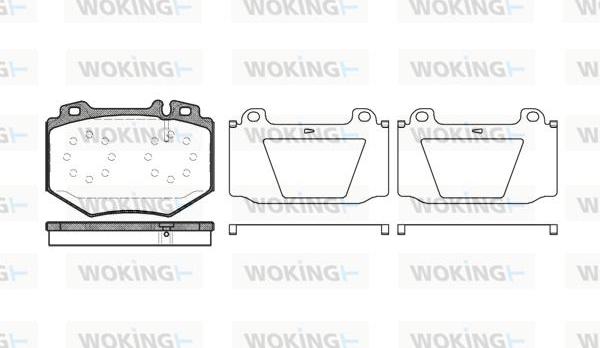 Woking P11653.00 - Гальмівні колодки, дискові гальма autocars.com.ua