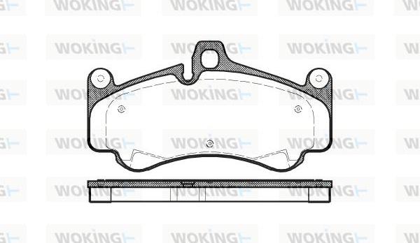 Woking P11663.00 - Гальмівні колодки, дискові гальма autocars.com.ua