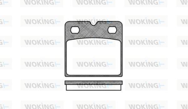 Woking P11673.00 - Тормозные колодки, дисковые, комплект autodnr.net