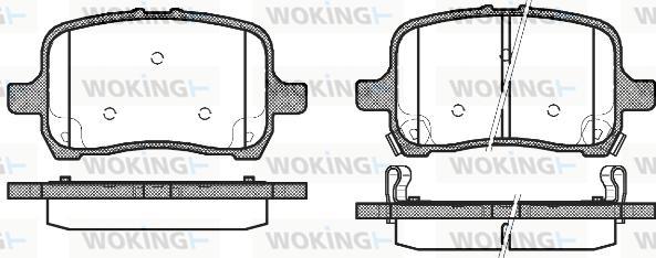 Woking P11893.22 - Гальмівні колодки, дискові гальма autocars.com.ua