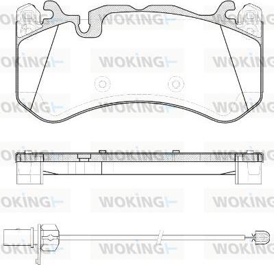 Woking P12003.30 - Тормозные колодки, дисковые, комплект avtokuzovplus.com.ua