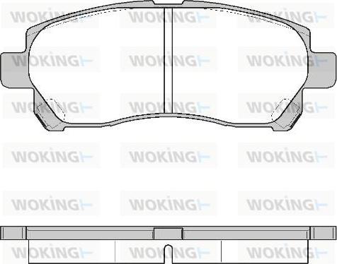 Woking P12083.00 - Гальмівні колодки, дискові гальма autocars.com.ua