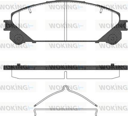Woking P12123.00 - Гальмівні колодки, дискові гальма autocars.com.ua