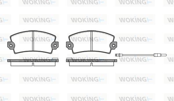 Woking P1213.96 - Гальмівні колодки, дискові гальма autocars.com.ua
