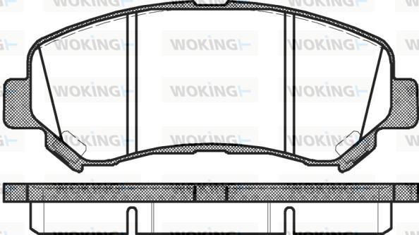 Woking P12183.00 - Гальмівні колодки, дискові гальма autocars.com.ua