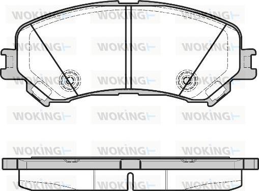 Woking P12183.20 - Гальмівні колодки, дискові гальма autocars.com.ua