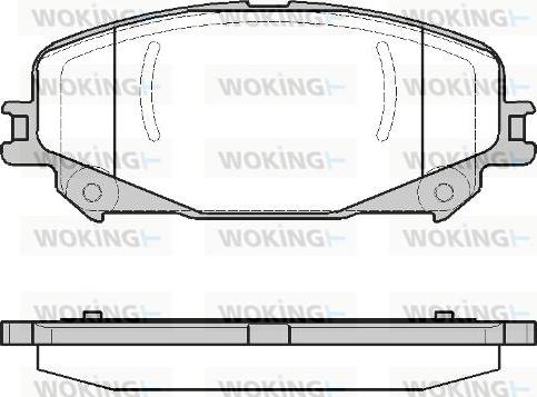 Woking P12183.30 - Гальмівні колодки, дискові гальма autocars.com.ua
