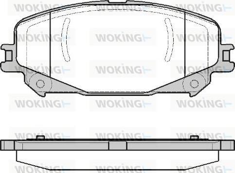 Woking P12183.30 - Тормозные колодки, дисковые, комплект avtokuzovplus.com.ua