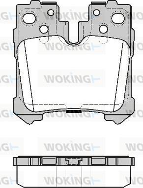 Woking P12213.20 - Гальмівні колодки, дискові гальма autocars.com.ua