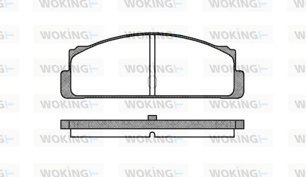 Woking P1223.10 - Тормозные колодки, дисковые, комплект avtokuzovplus.com.ua