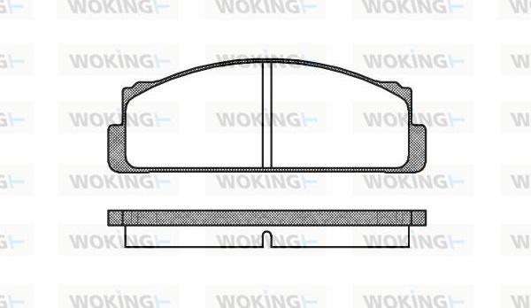 Woking P1223.20 - Гальмівні колодки, дискові гальма autocars.com.ua