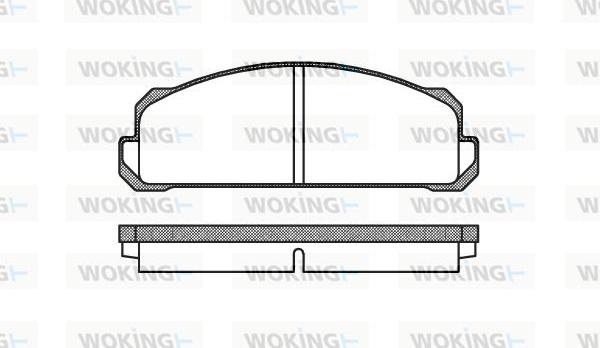 Woking P1223.40 - Тормозные колодки, дисковые, комплект avtokuzovplus.com.ua