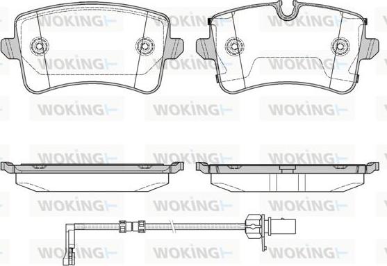 Woking P12433.20 - Гальмівні колодки, дискові гальма autocars.com.ua